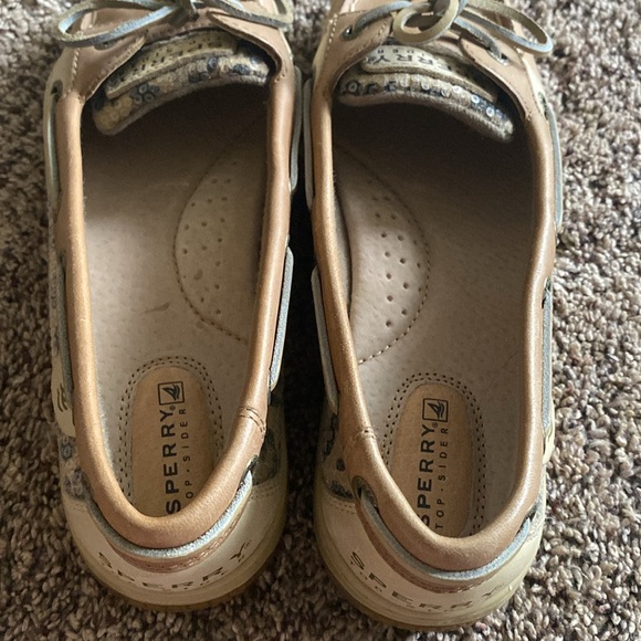 Sparkly Leopard Print Sperry Top Sider Women’s 7 - Picture 3 of 6